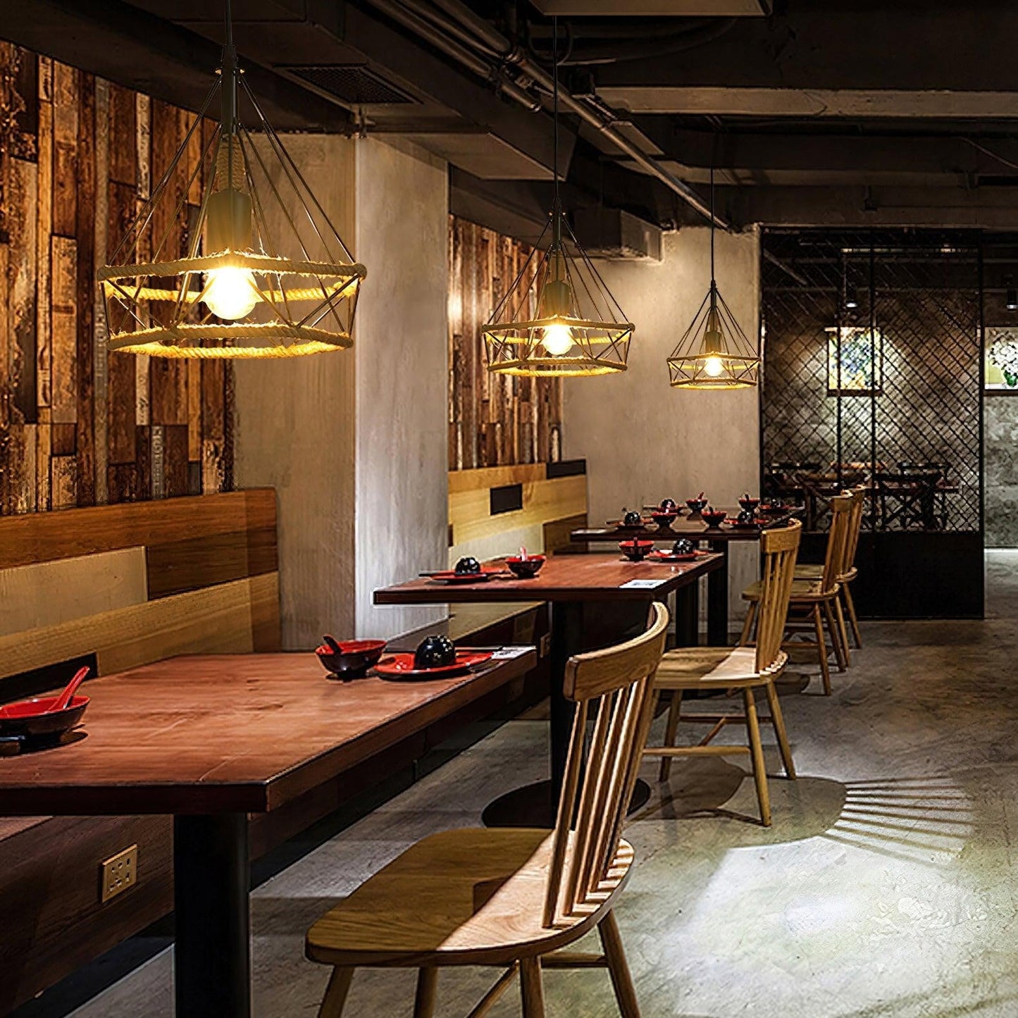 Handwoven Hemp Rope Statement Pendant