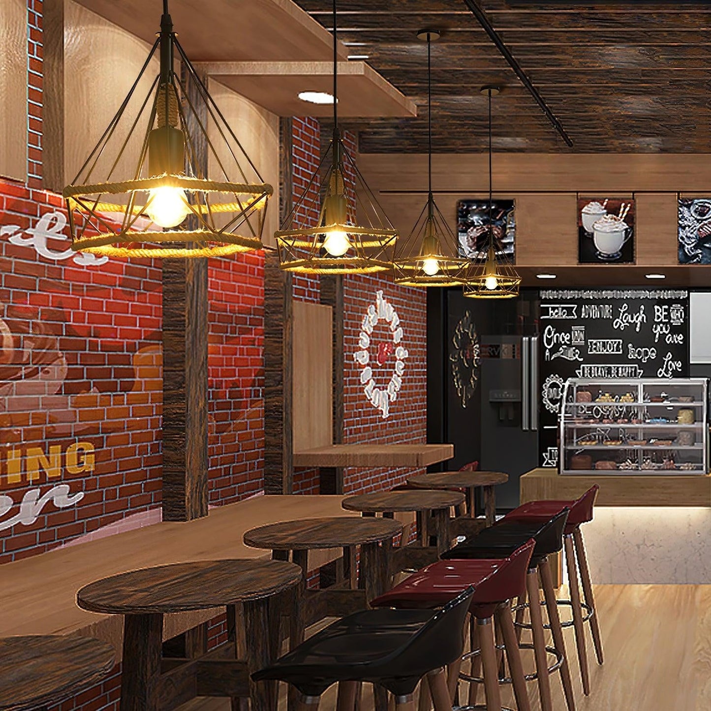 Handwoven Hemp Rope Statement Pendant