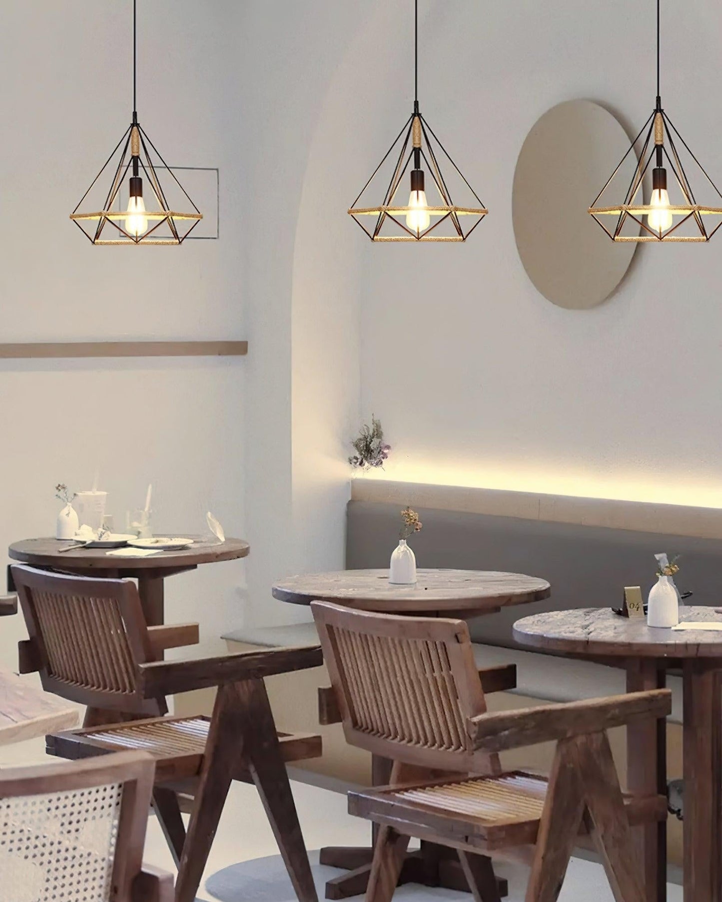 Handwoven Hemp Rope Statement Pendant