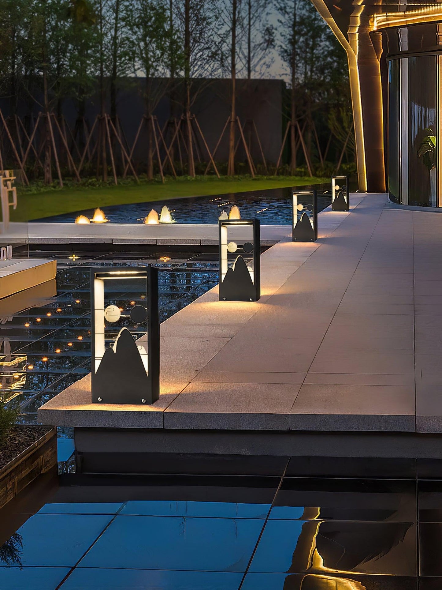 Linkmoon Modern Outdoor Garden Light