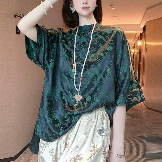 Liora Acetate Buckle Top