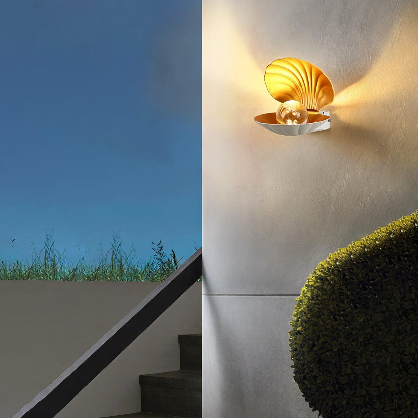 Pearl Shell Sculpted Wall Light