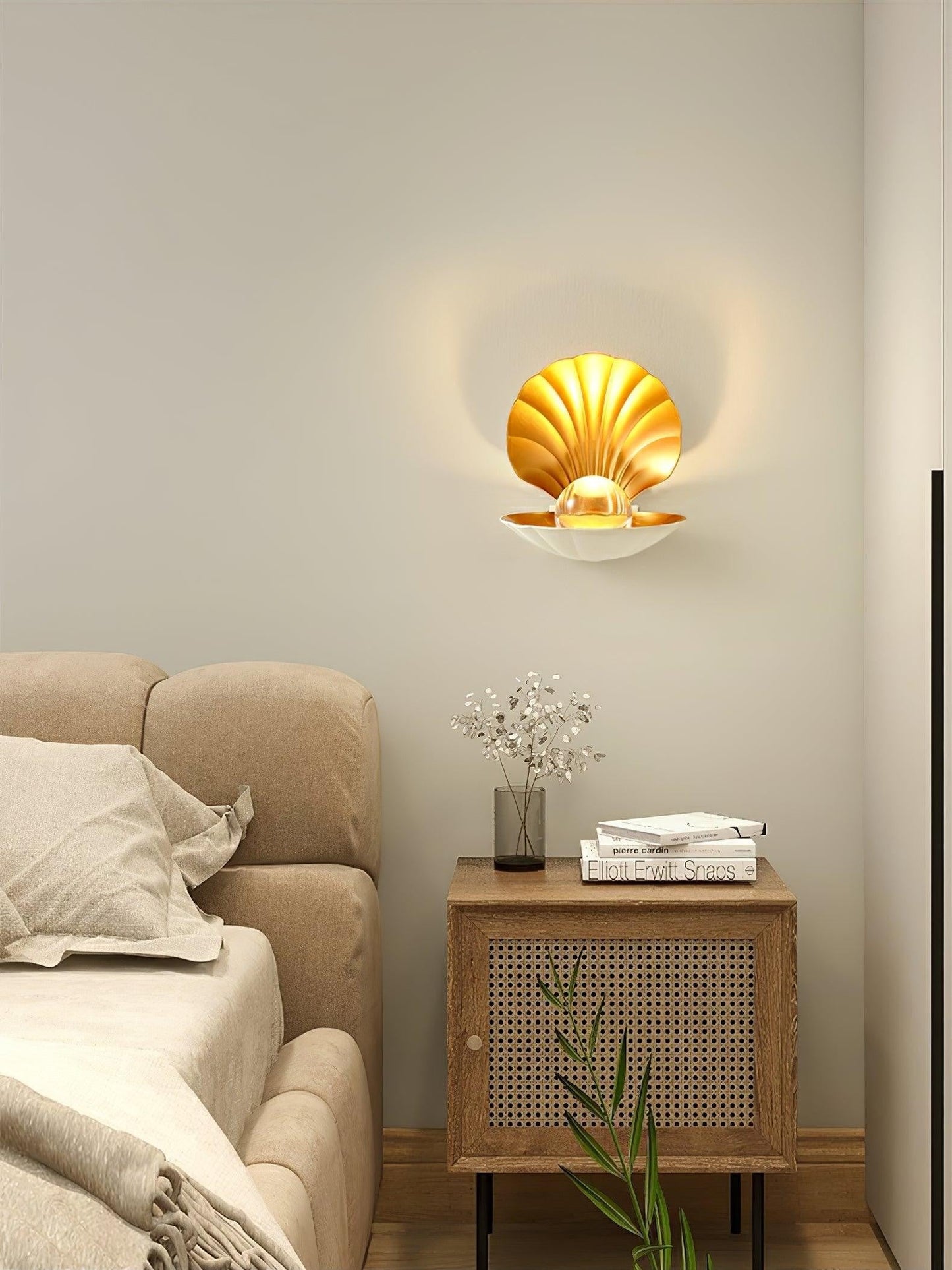 Pearl Shell Sculpted Wall Light