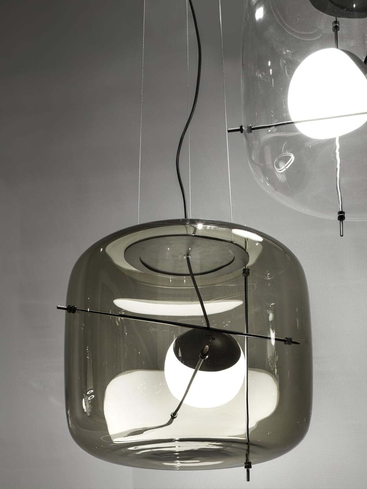 Plot Ventilated Glass Pendant Light
