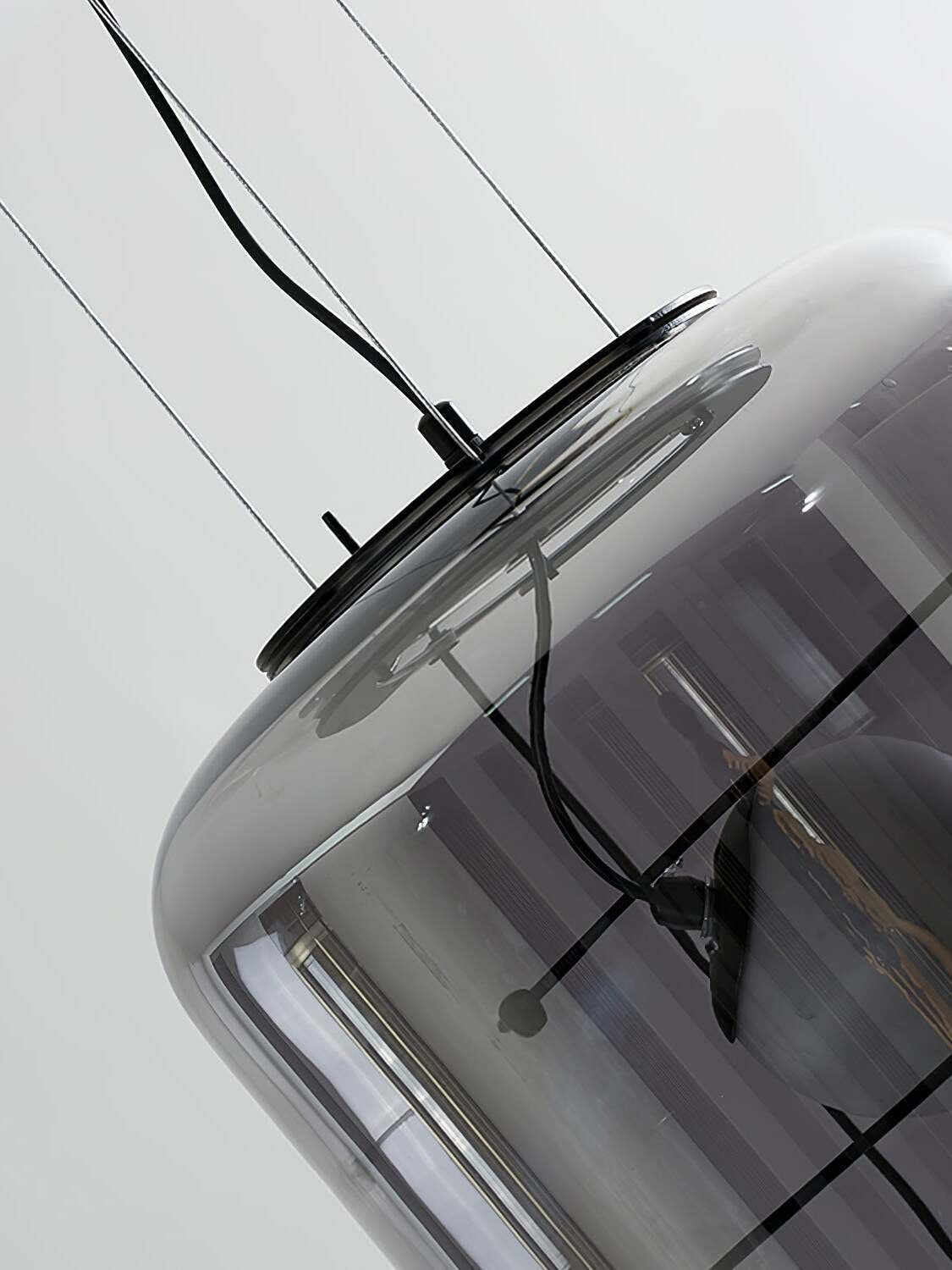 Plot Ventilated Glass Pendant Light