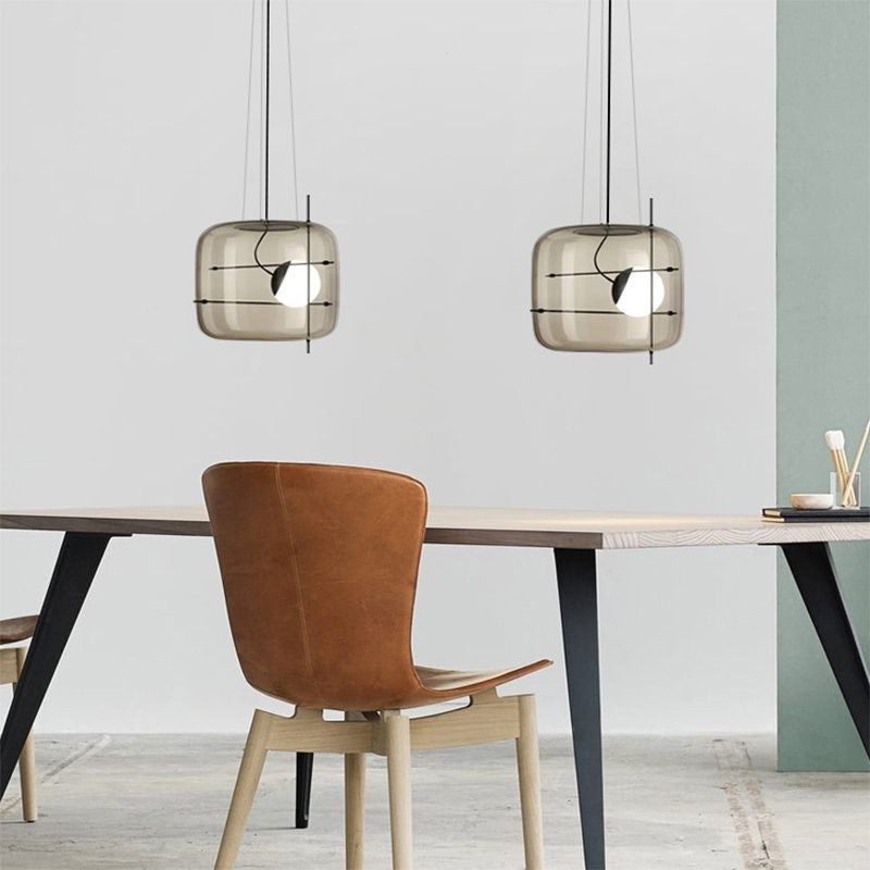 Plot Ventilated Glass Pendant Light