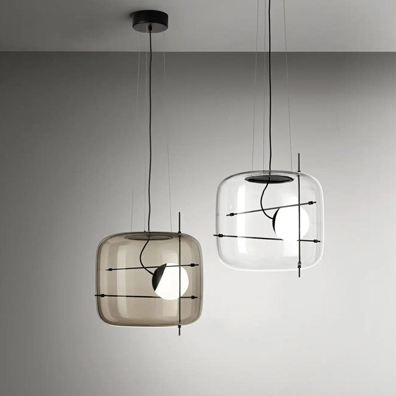 Plot Ventilated Glass Pendant Light