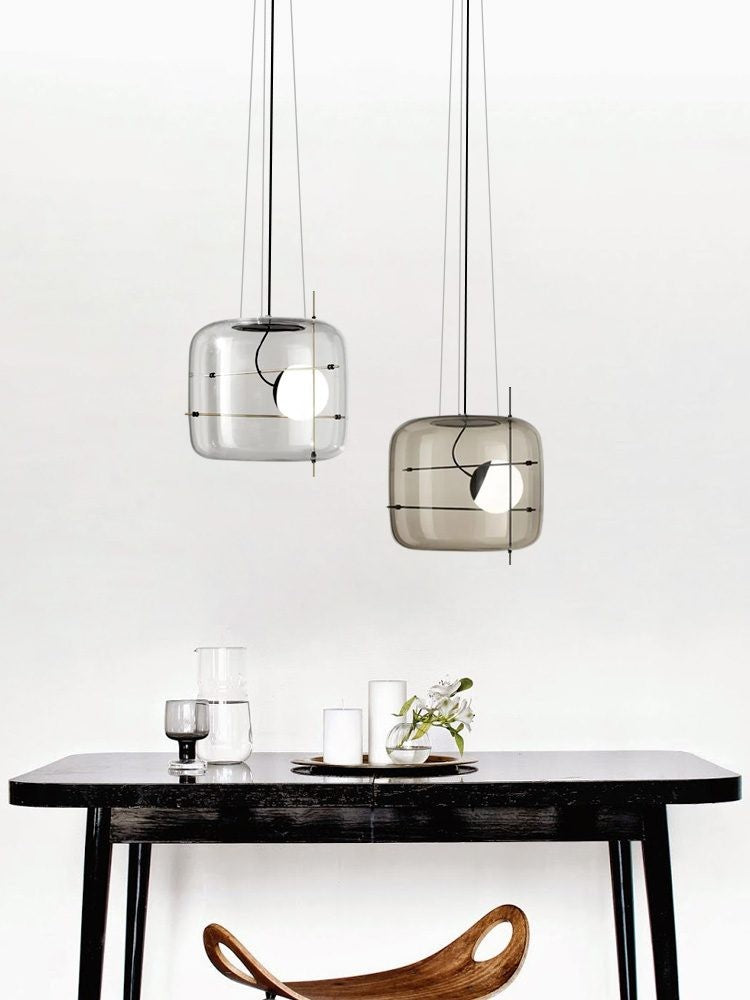 Plot Ventilated Glass Pendant Light