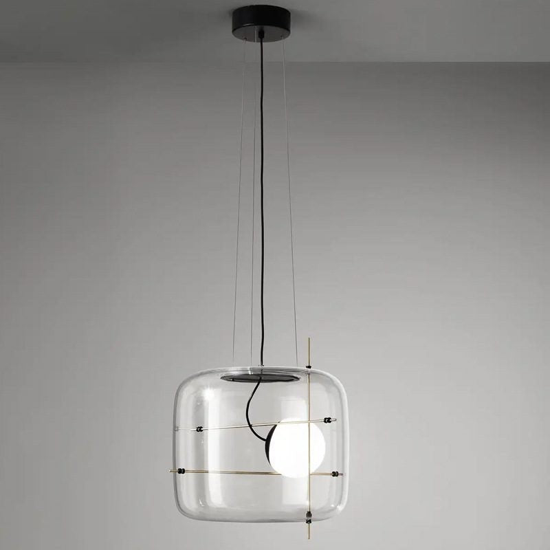 Plot Ventilated Glass Pendant Light