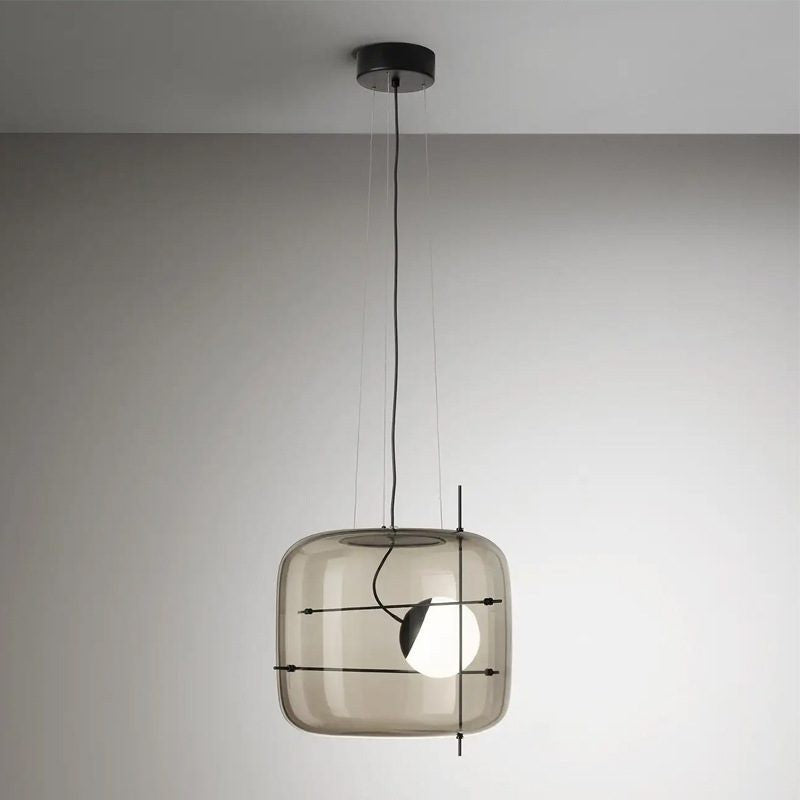 Plot Ventilated Glass Pendant Light