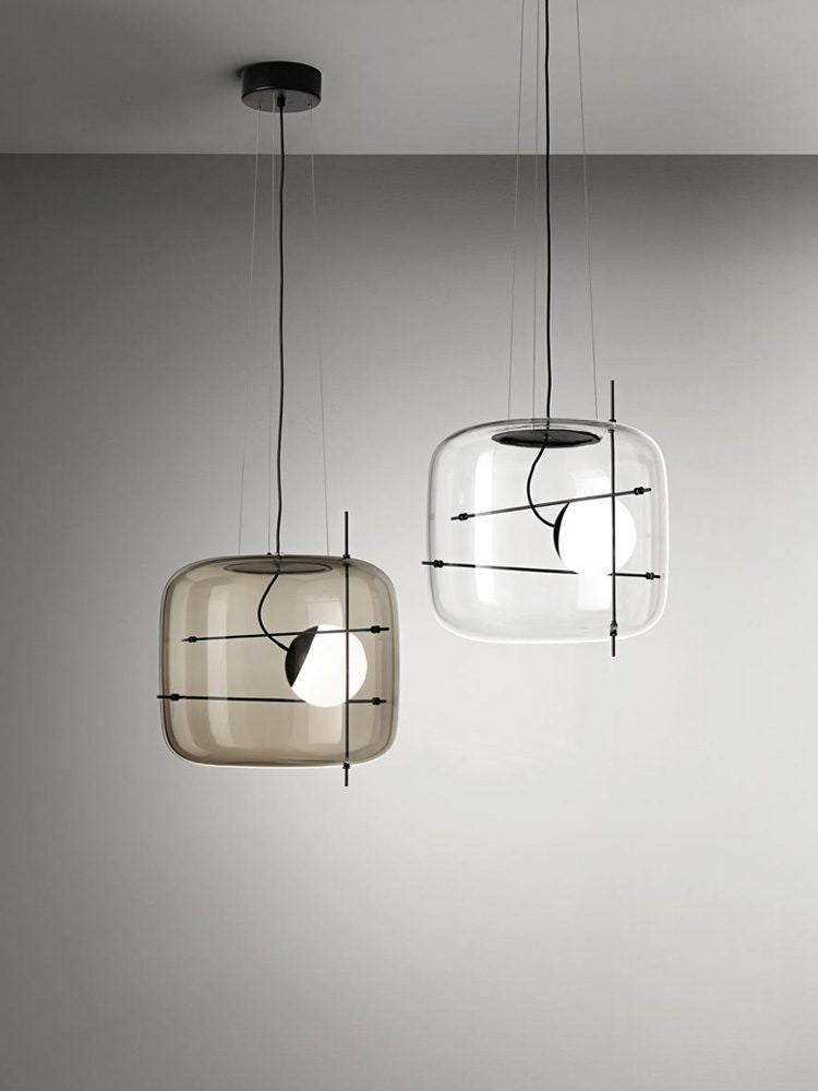Plot Ventilated Glass Pendant Light