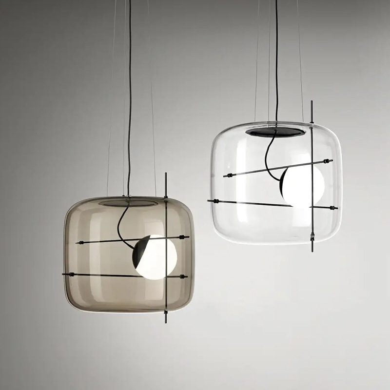 Plot Ventilated Glass Pendant Light