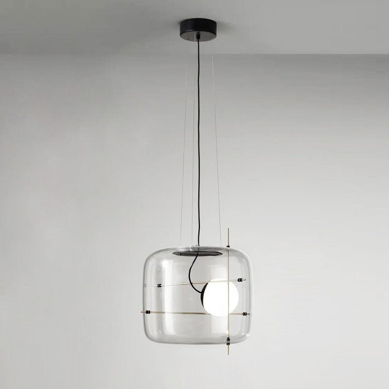 Plot Ventilated Glass Pendant Light