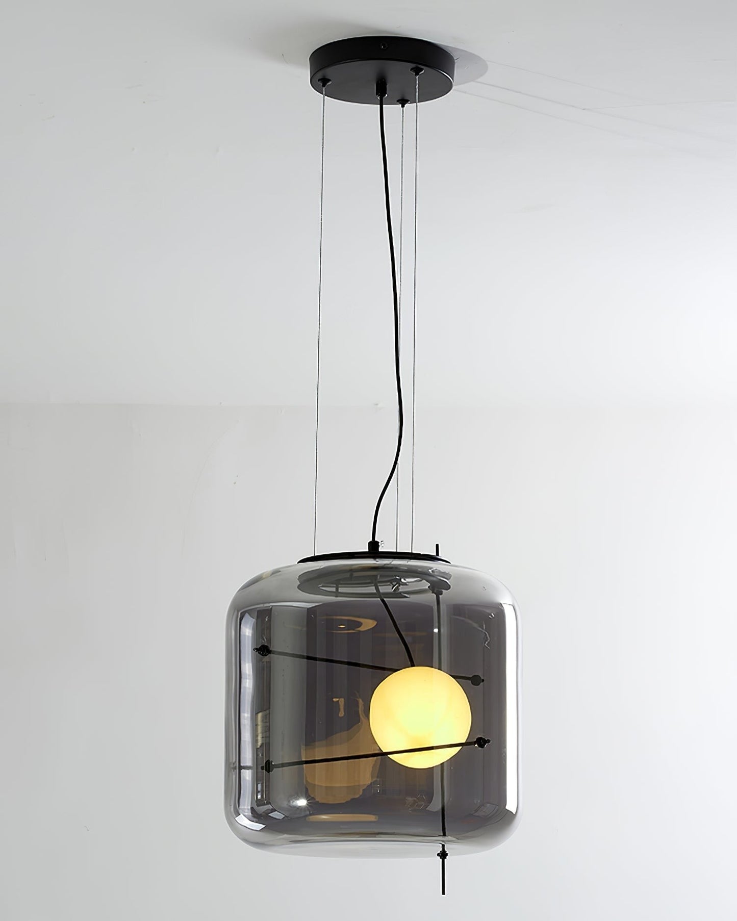 Plot Ventilated Glass Pendant Light