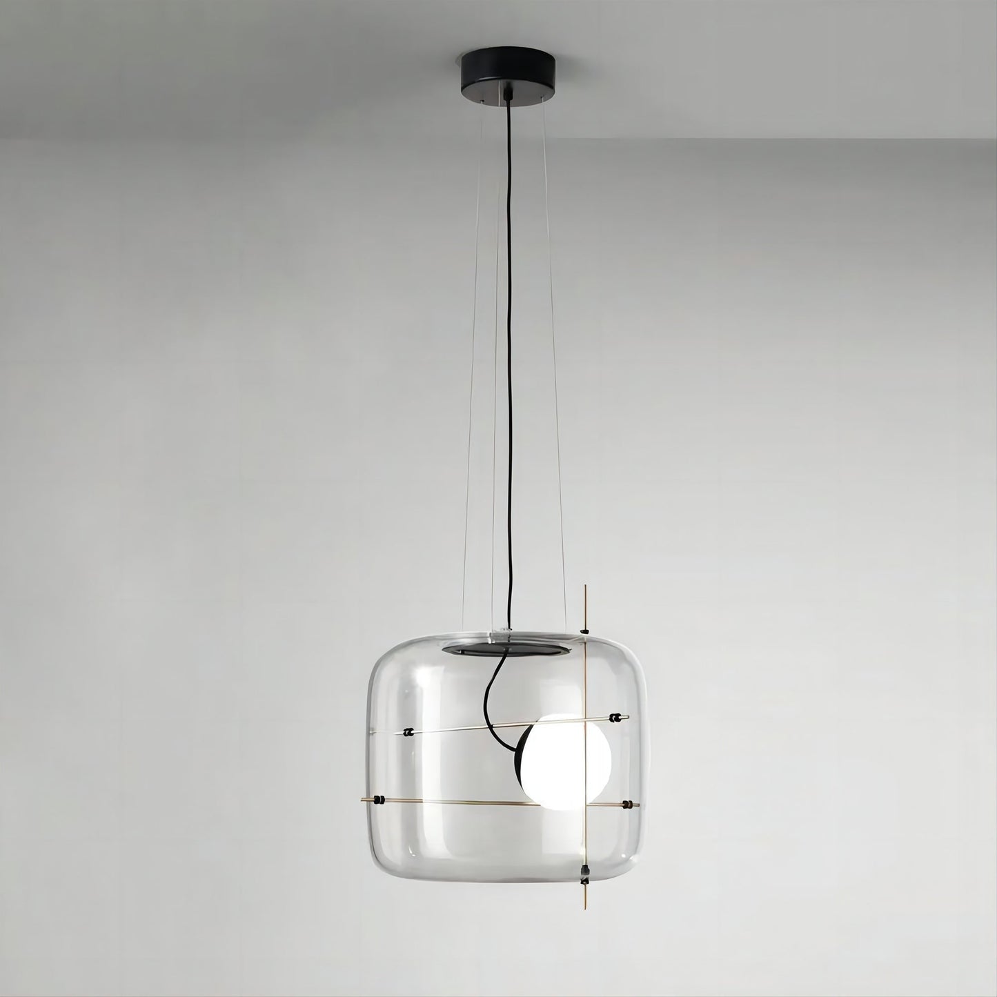 Plot Ventilated Glass Pendant Light