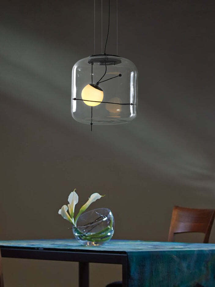 Plot Ventilated Glass Pendant Light