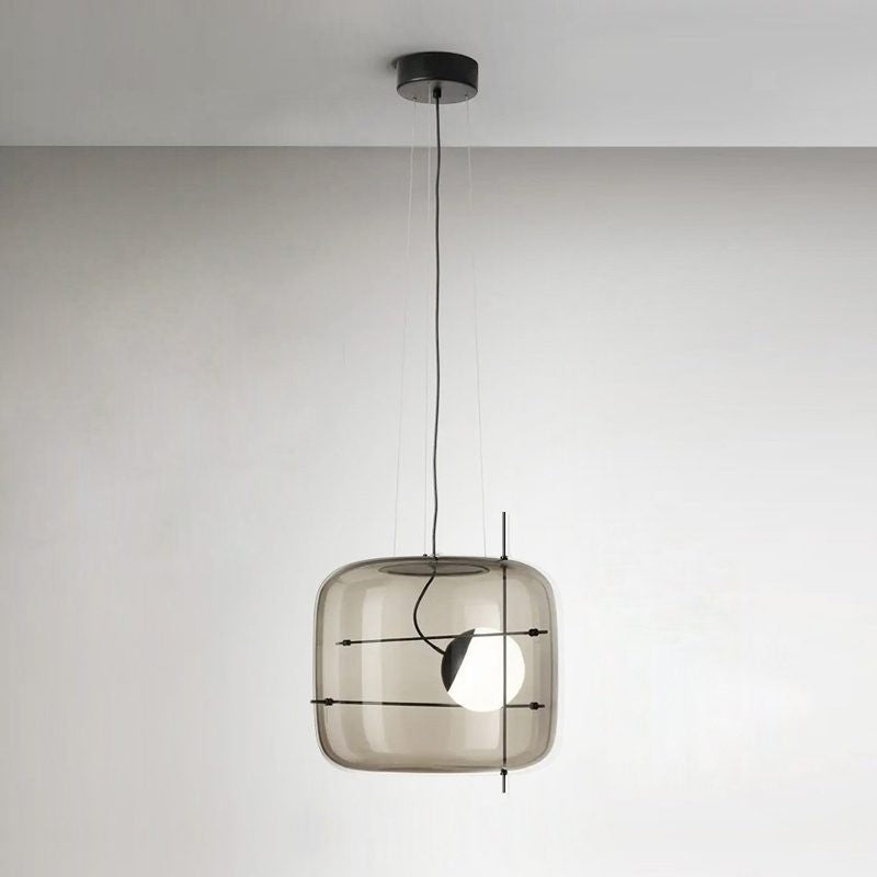 Plot Ventilated Glass Pendant Light