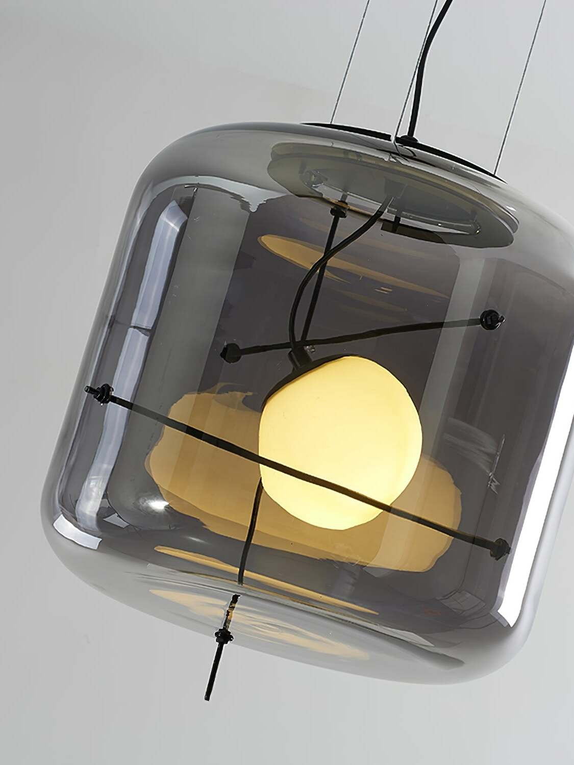 Plot Ventilated Glass Pendant Light