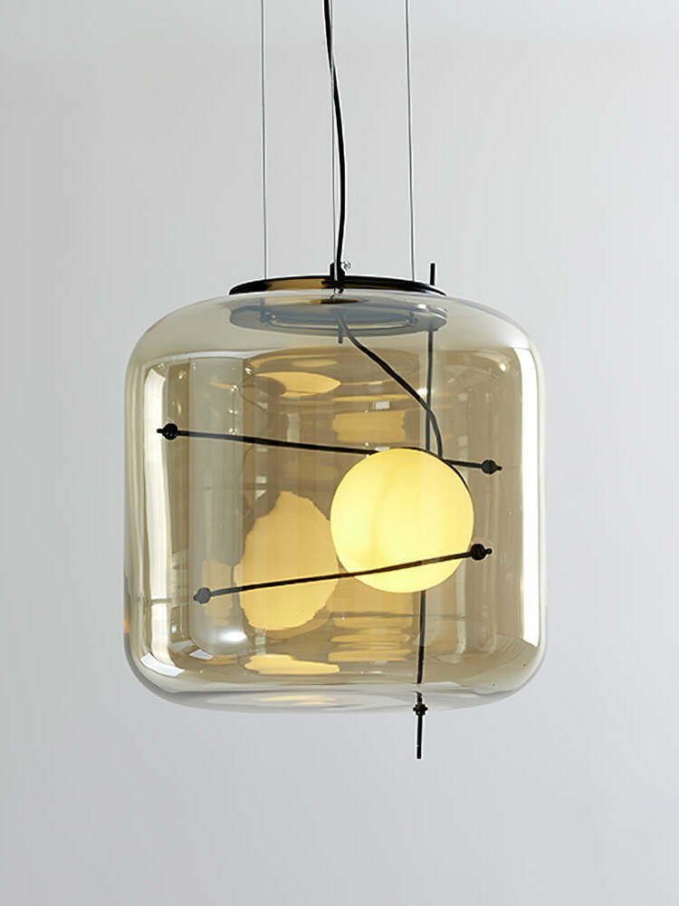 Plot Ventilated Glass Pendant Light