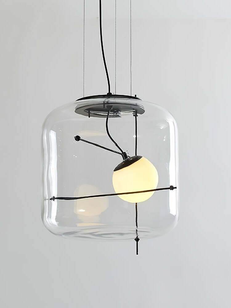 Plot Ventilated Glass Pendant Light