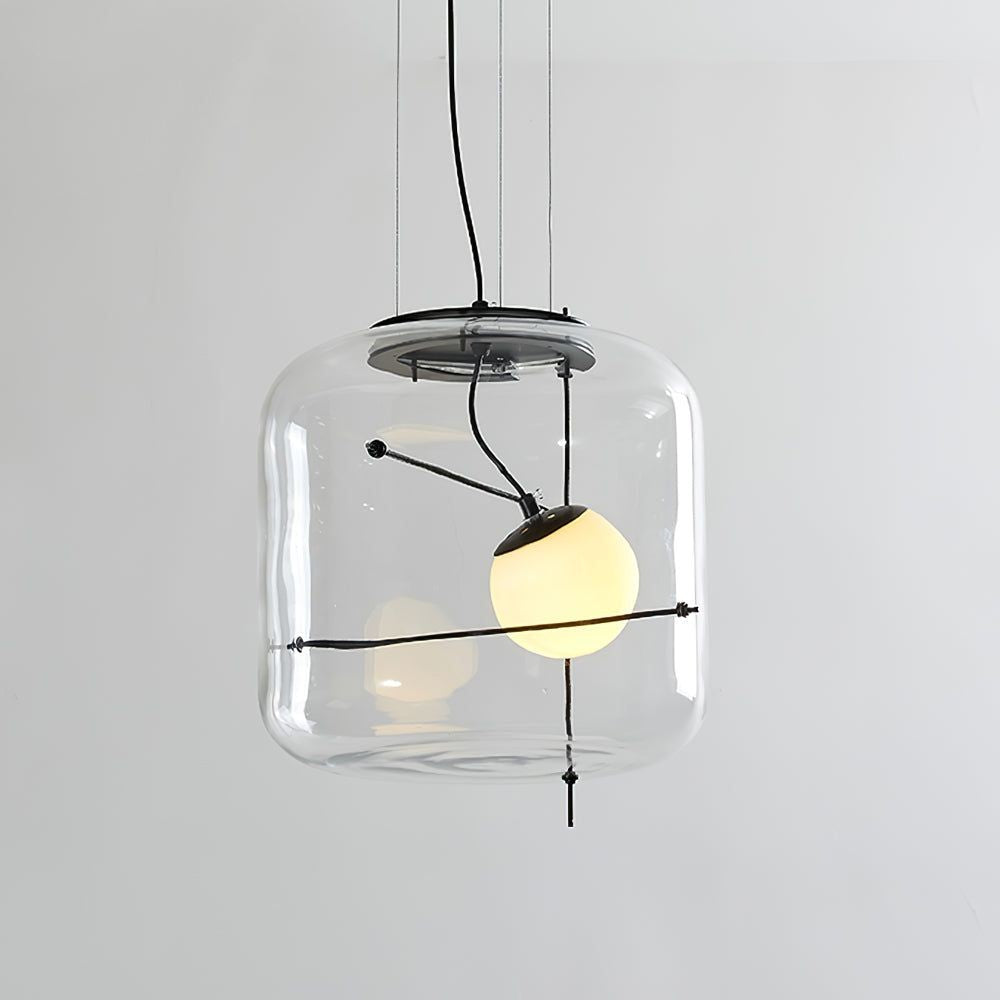 Plot Ventilated Glass Pendant Light