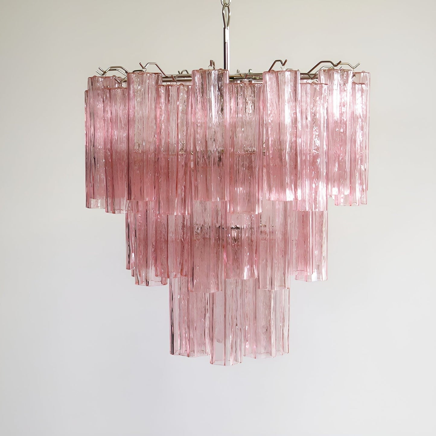 Rose Murano Glass Statement Chandelier