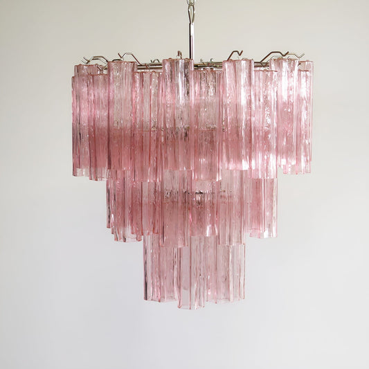 Rose Murano Glass Statement Chandelier