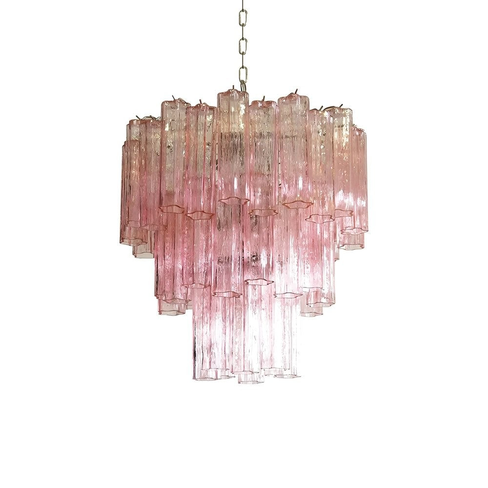 Rose Murano Glass Statement Chandelier