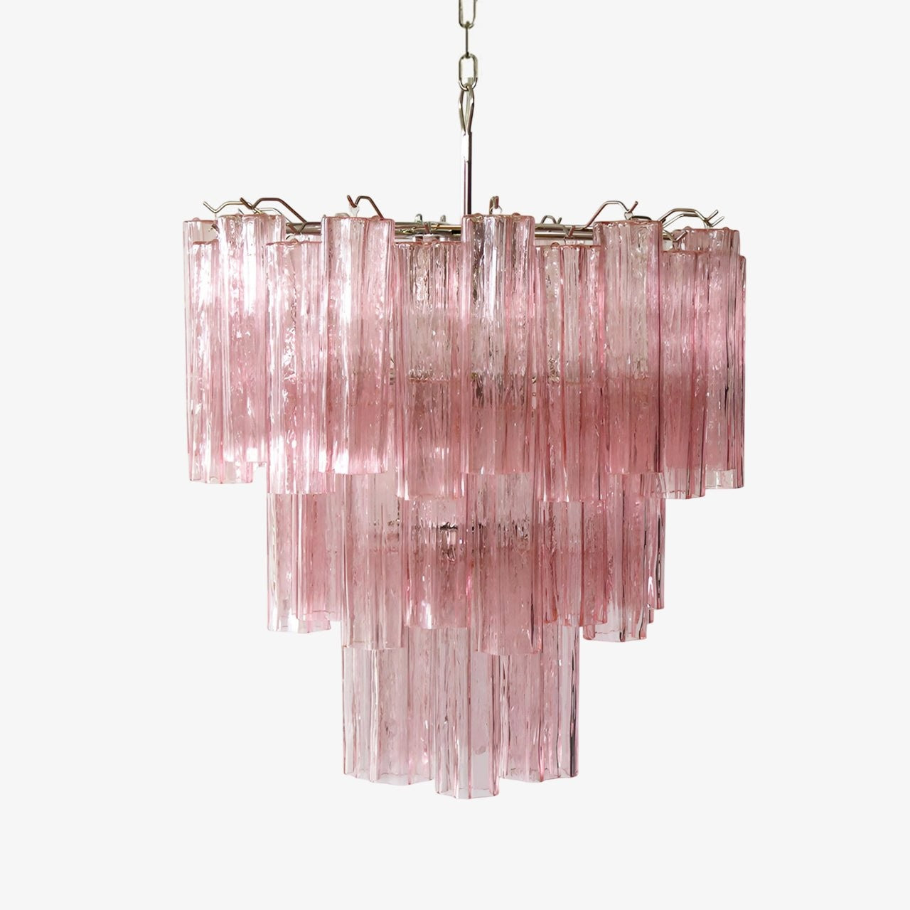 Rose Murano Glass Statement Chandelier