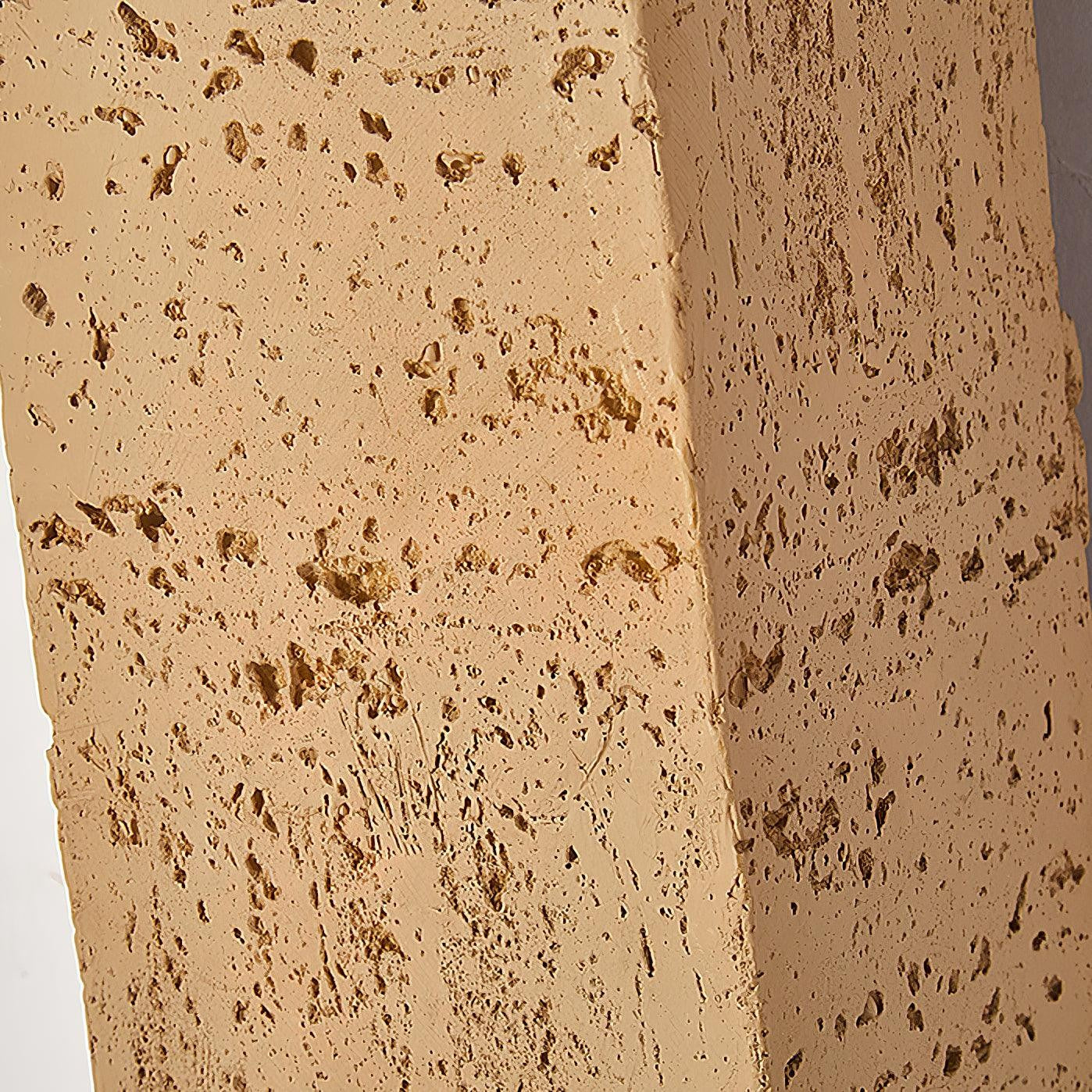 Sculpted Brick-Form Wall Light