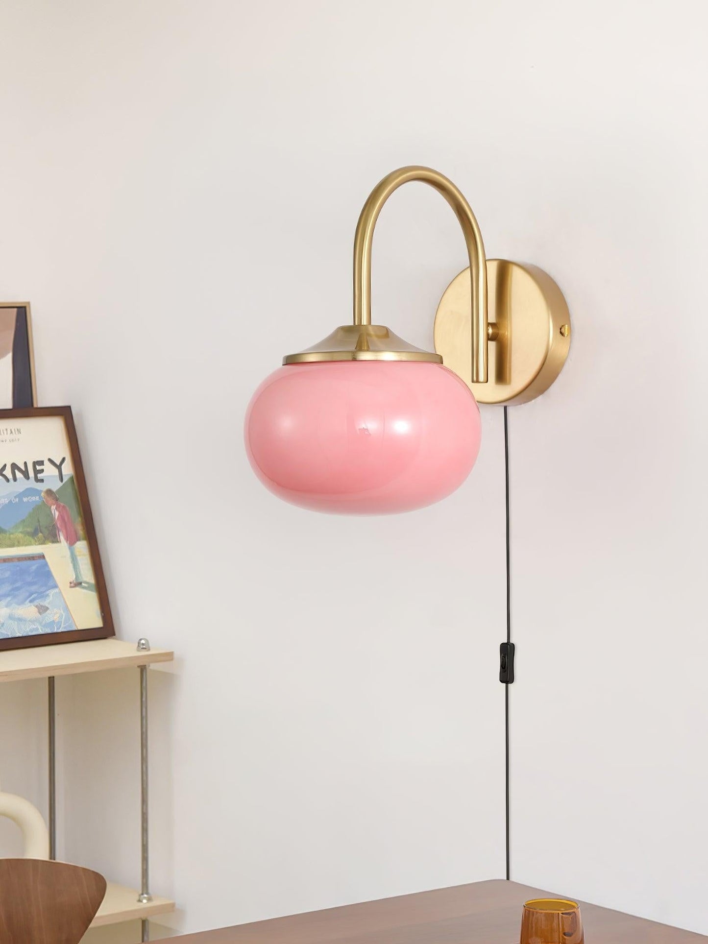Soft Glass Plug-In Wall Accent Light