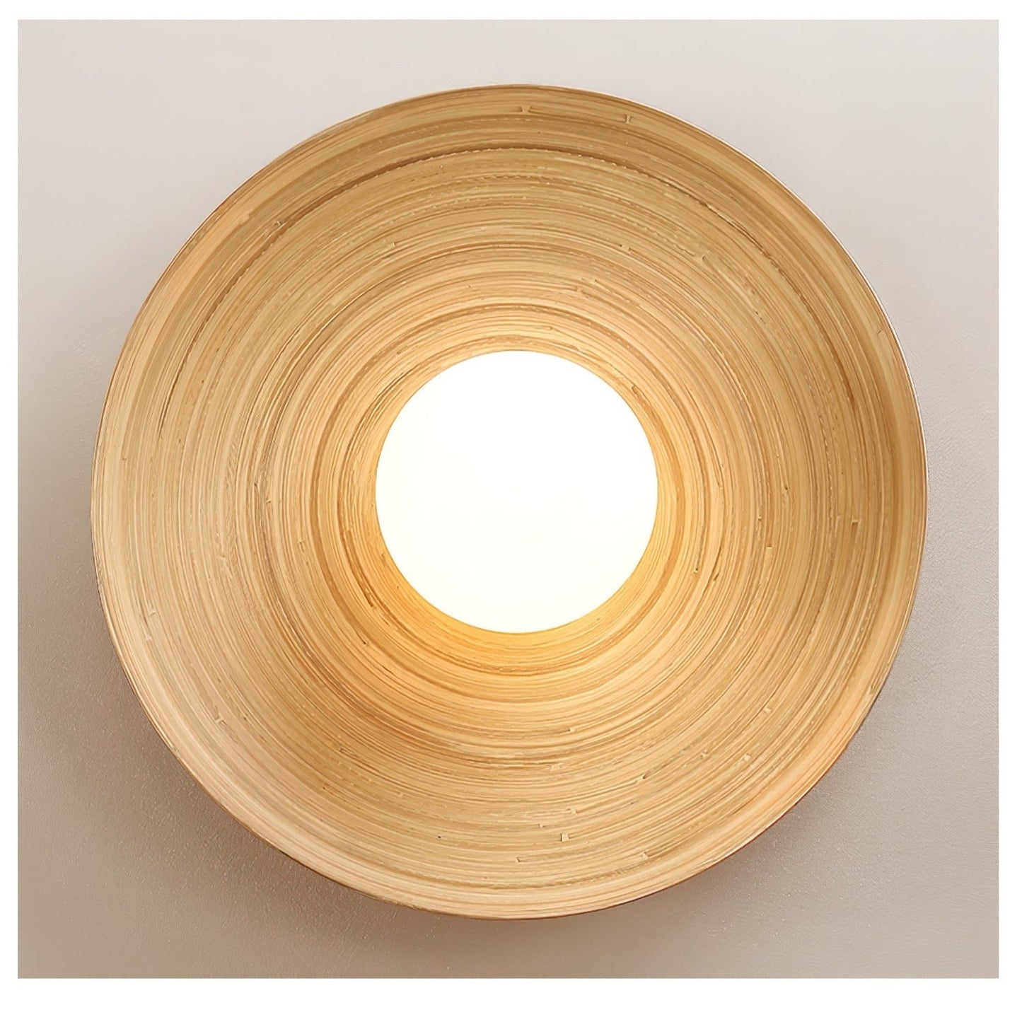 Soluna Wood Disc Ceiling Light