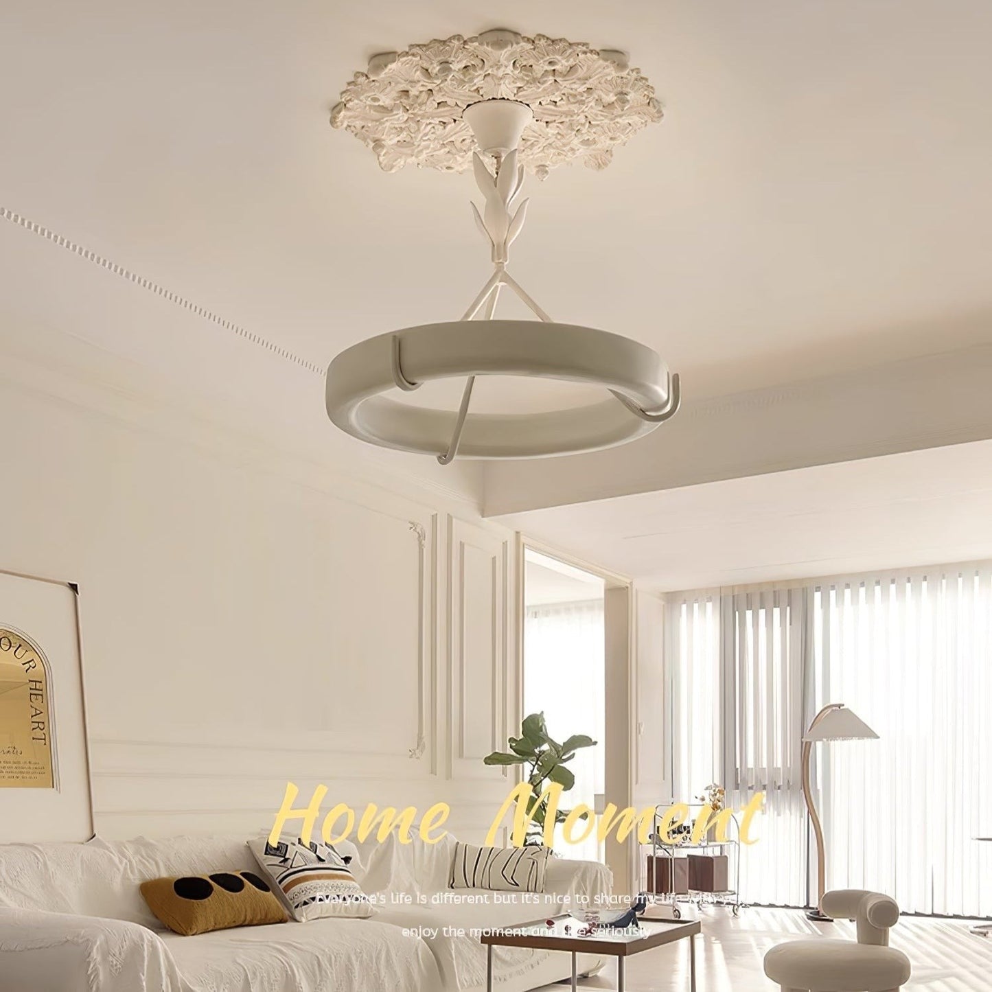 Tinsley Sculpted Plaster Chandelier