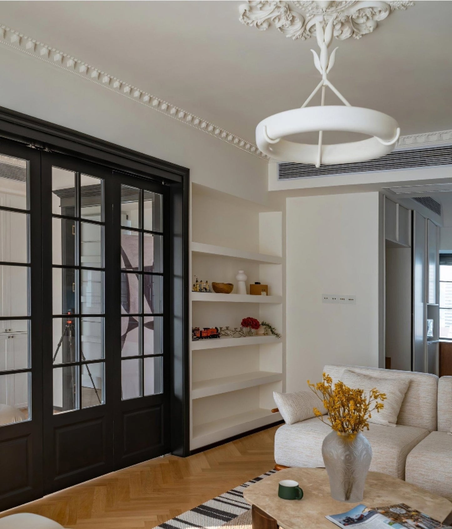 Tinsley Sculpted Plaster Chandelier