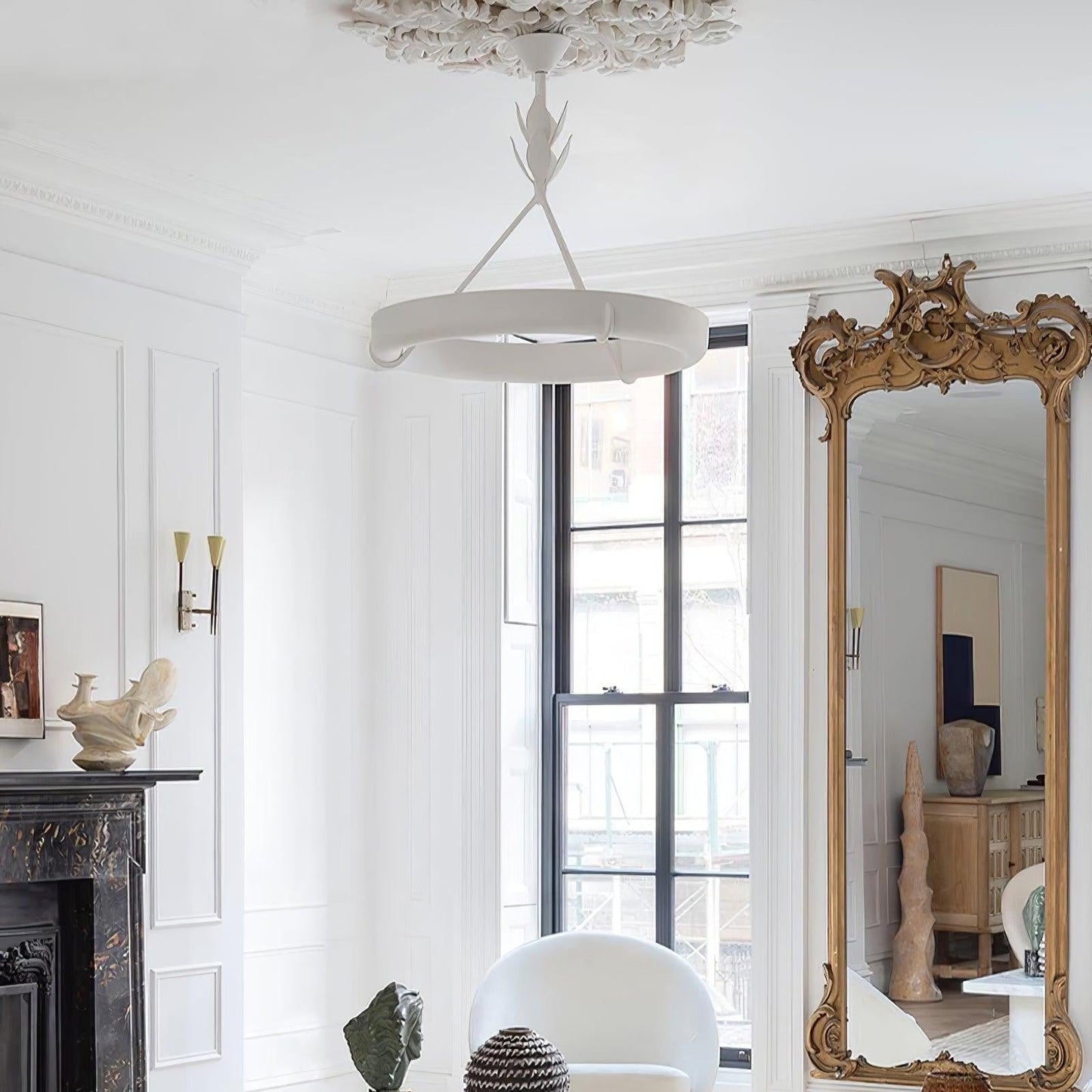 Tinsley Sculpted Plaster Chandelier