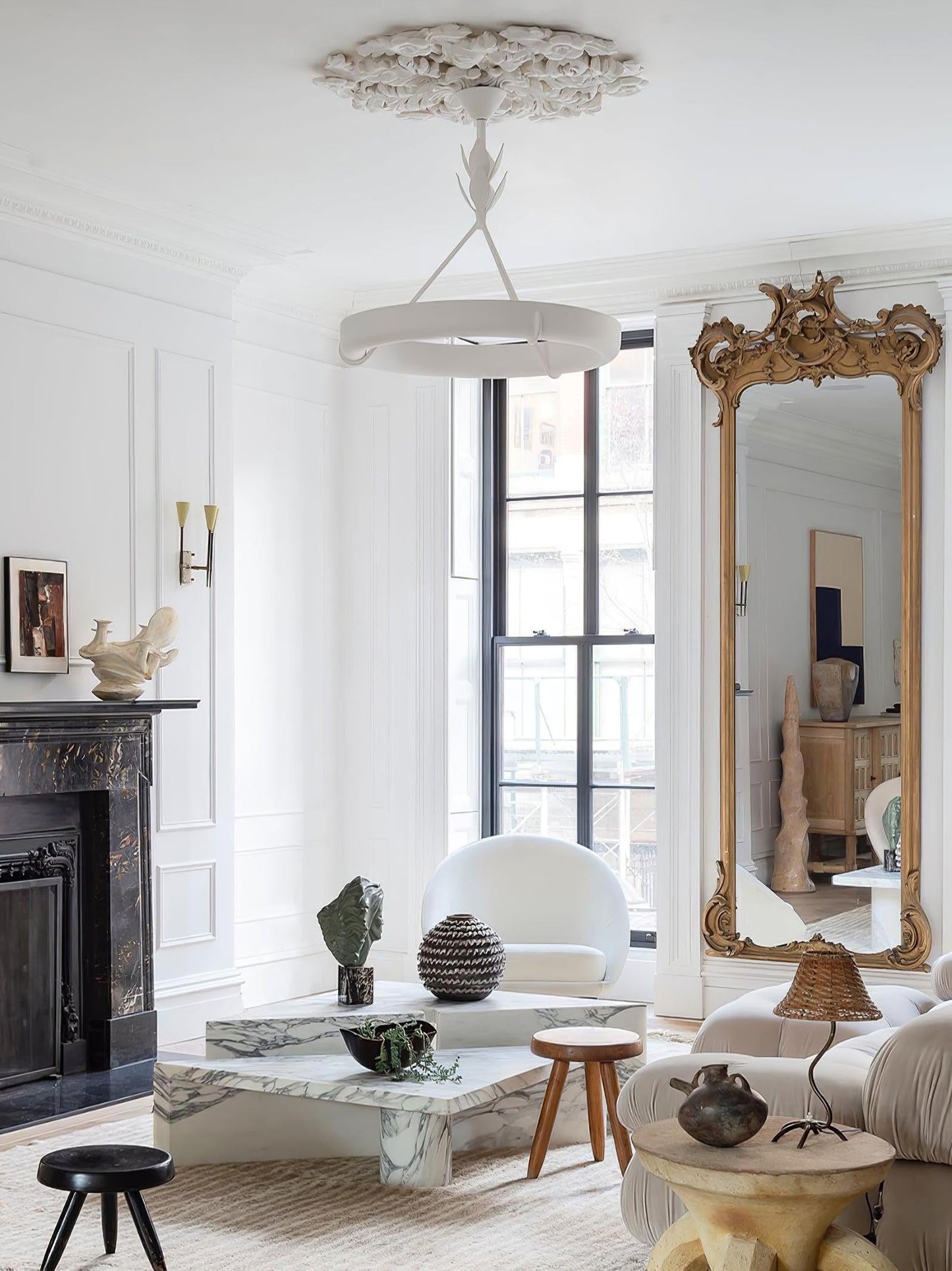 Tinsley Sculpted Plaster Chandelier