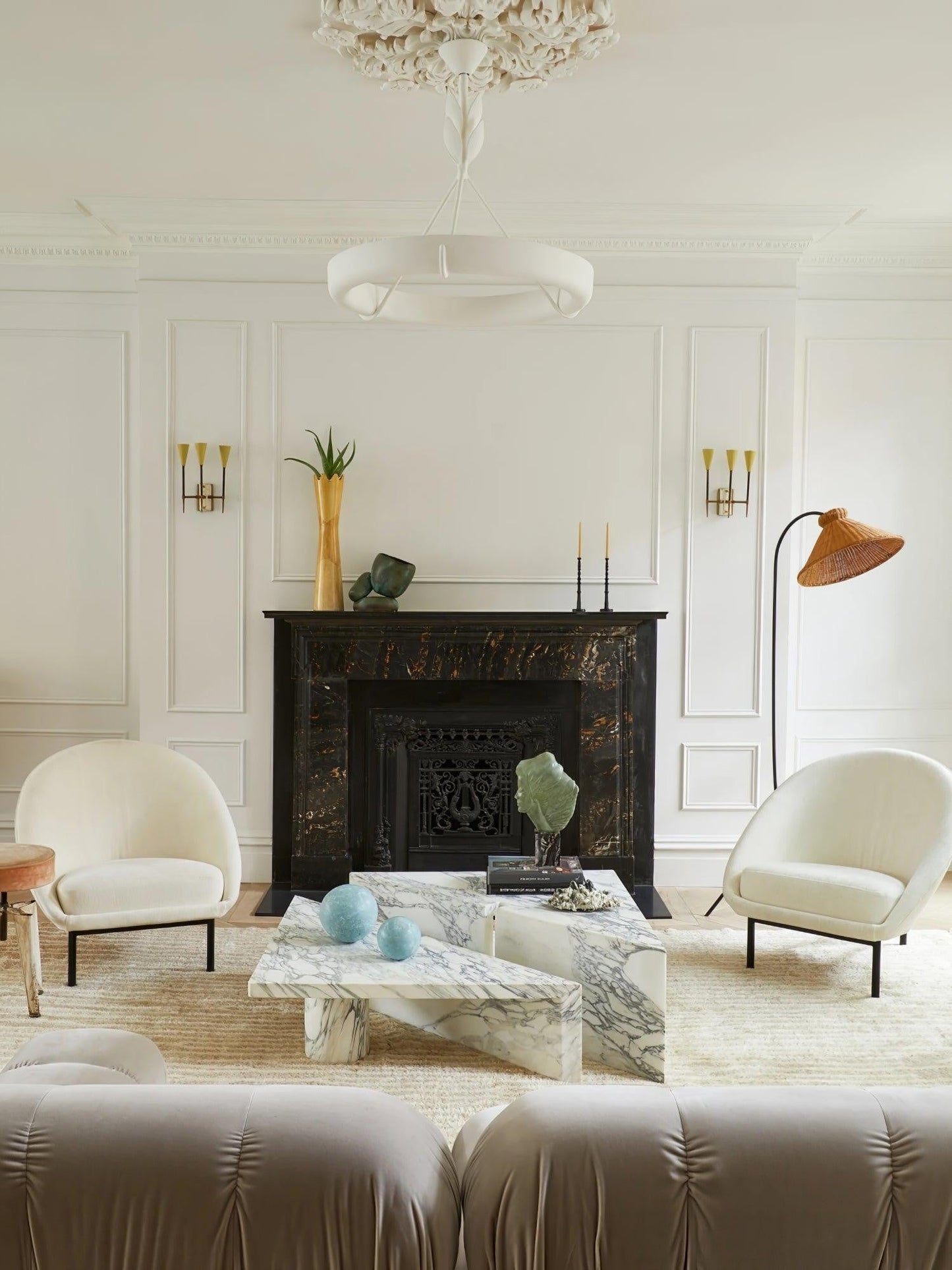 Tinsley Sculpted Plaster Chandelier