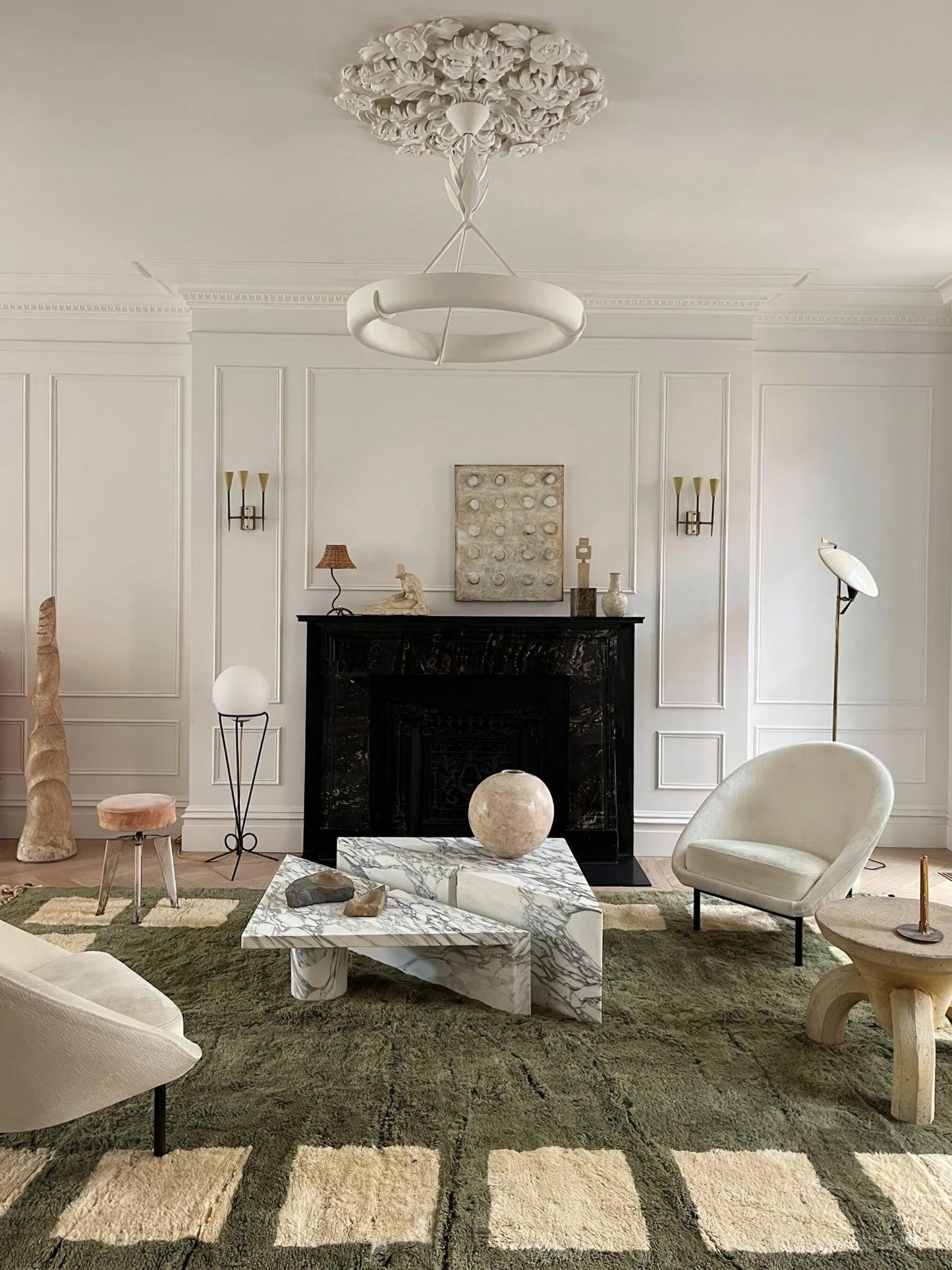 Tinsley Sculpted Plaster Chandelier