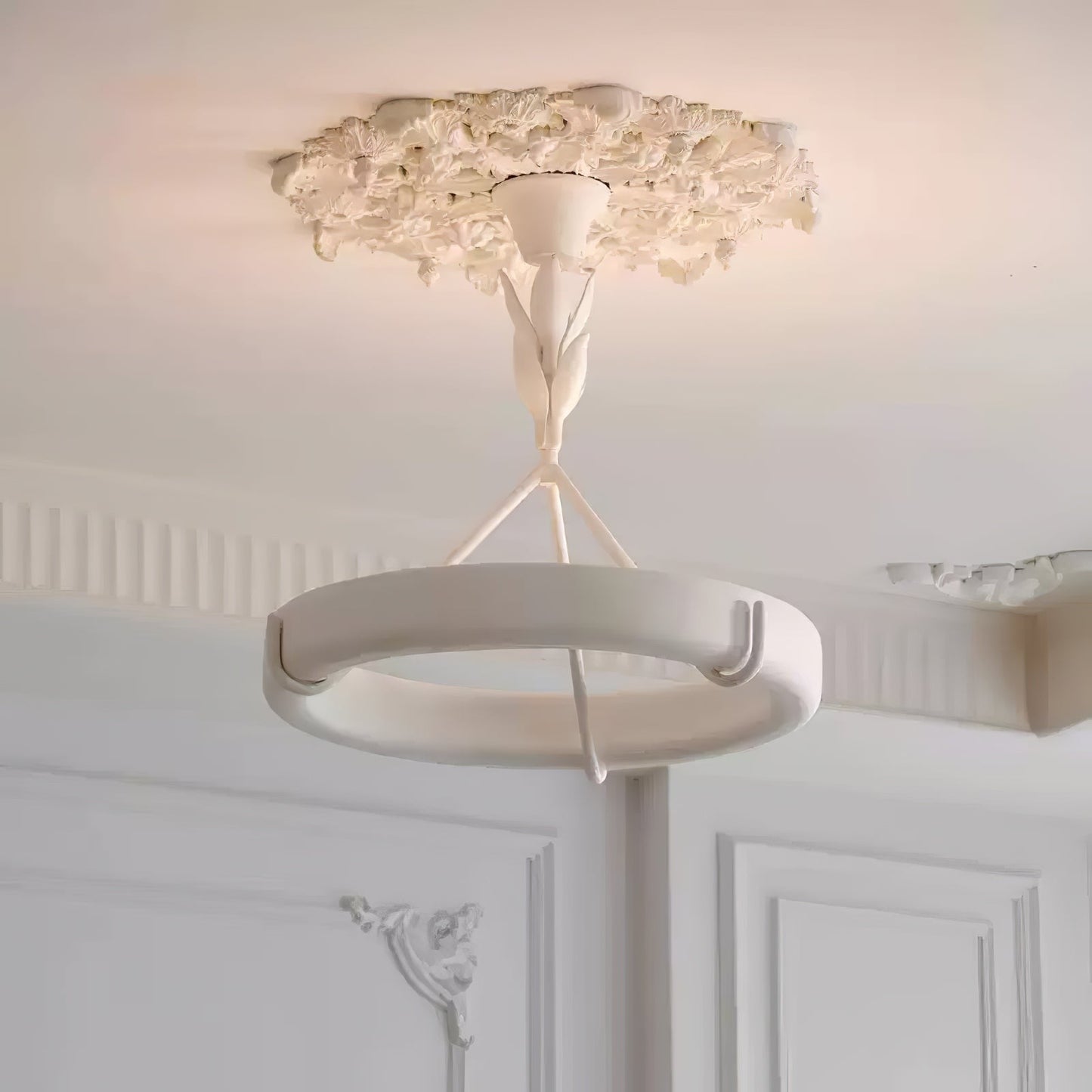 Tinsley Sculpted Plaster Chandelier