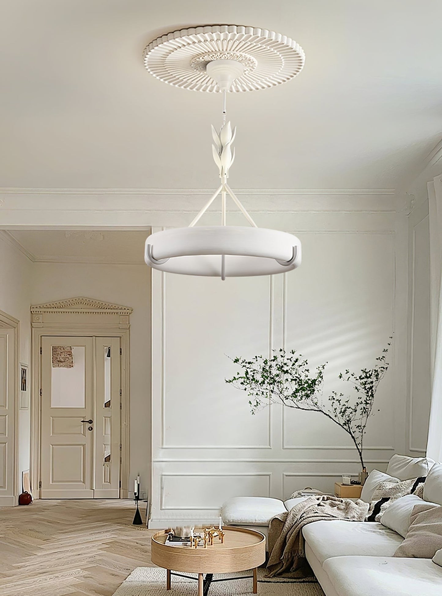 Tinsley Sculpted Plaster Chandelier