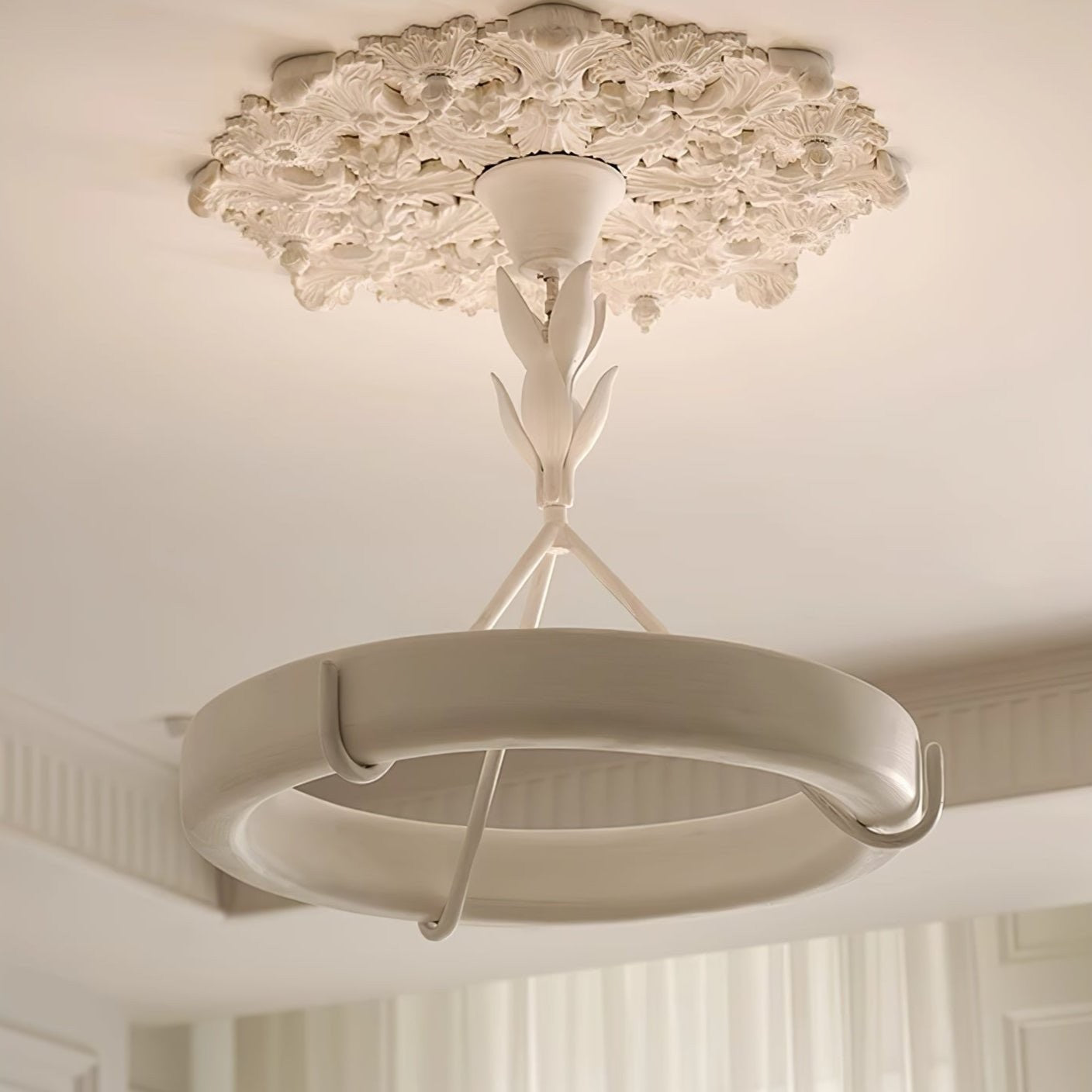Tinsley Sculpted Plaster Chandelier