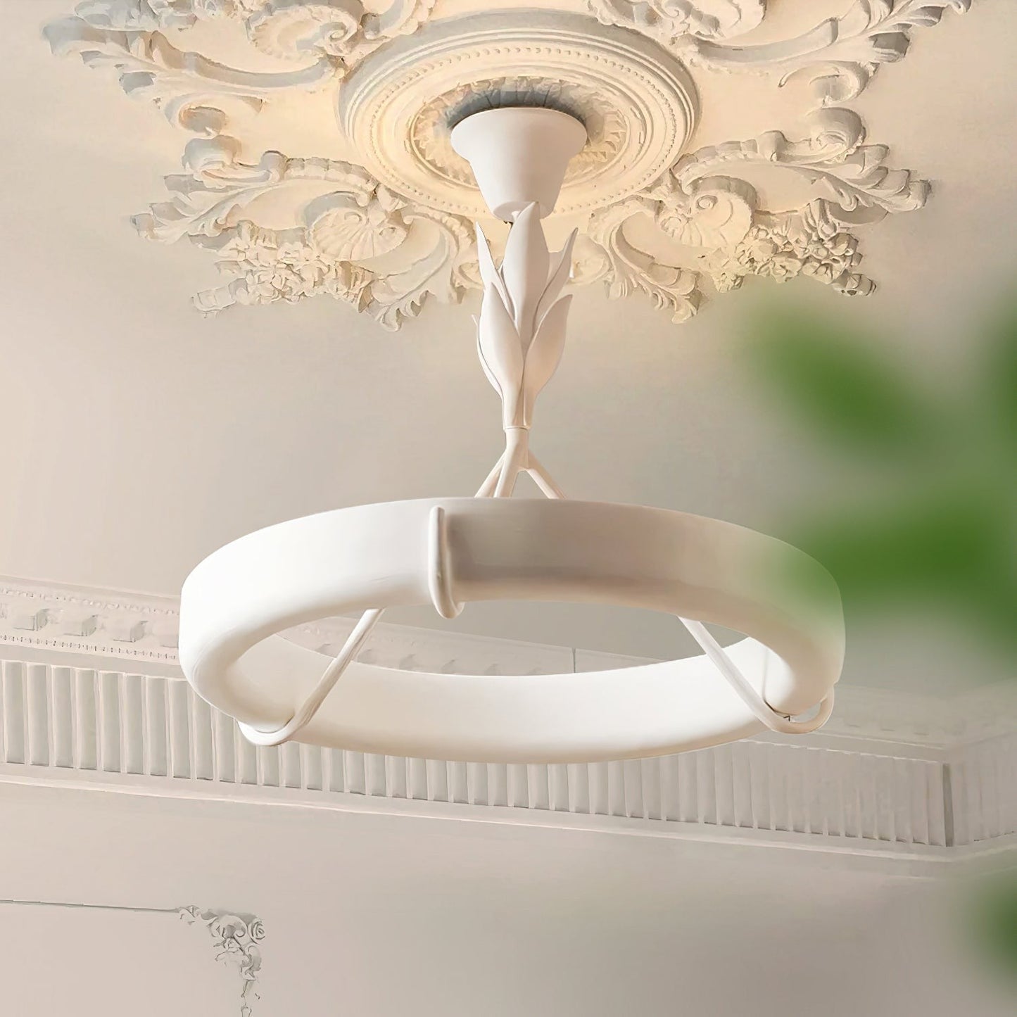 Tinsley Sculpted Plaster Chandelier
