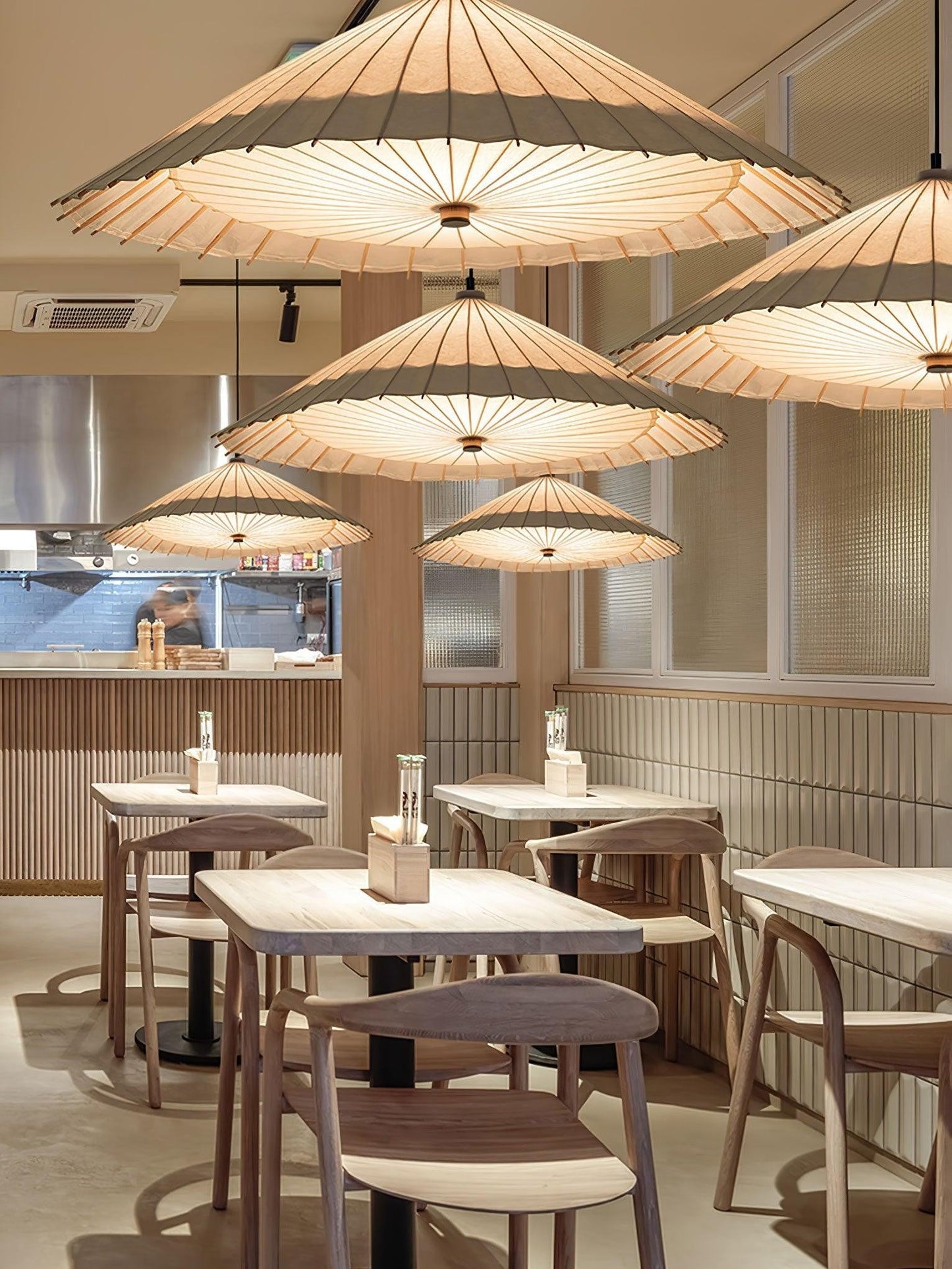 Umbrella Fabric Canopy Pendant Light