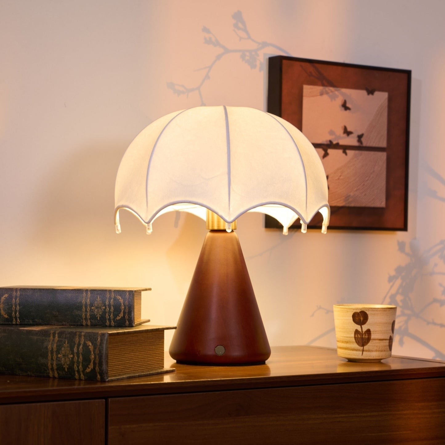 Umbrella Silk Rechargeable Table Lamp