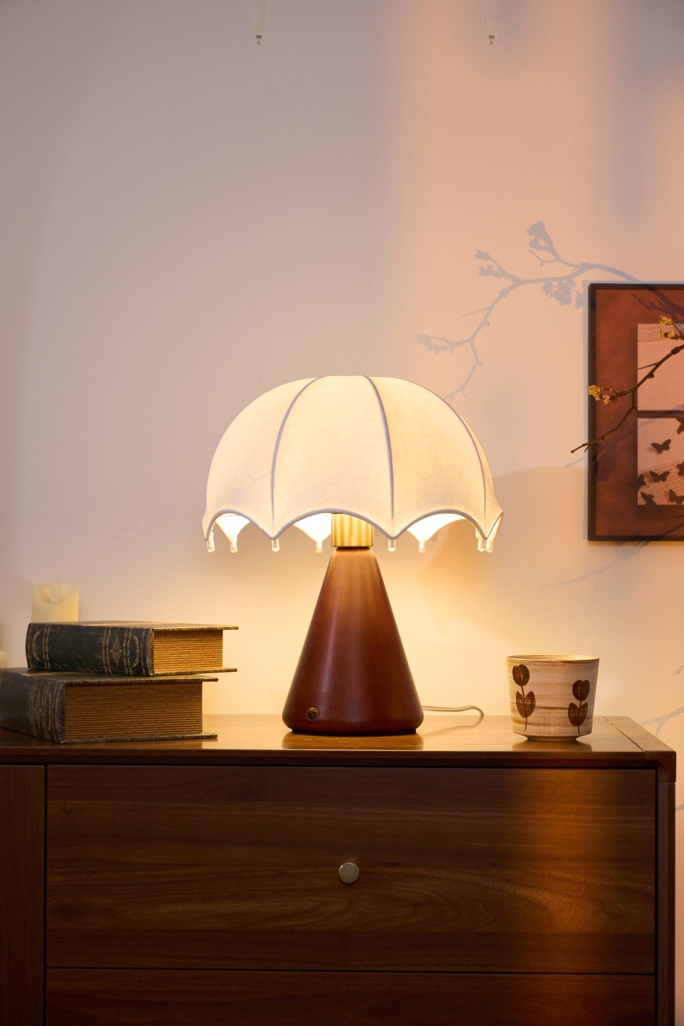 Umbrella Silk Rechargeable Table Lamp
