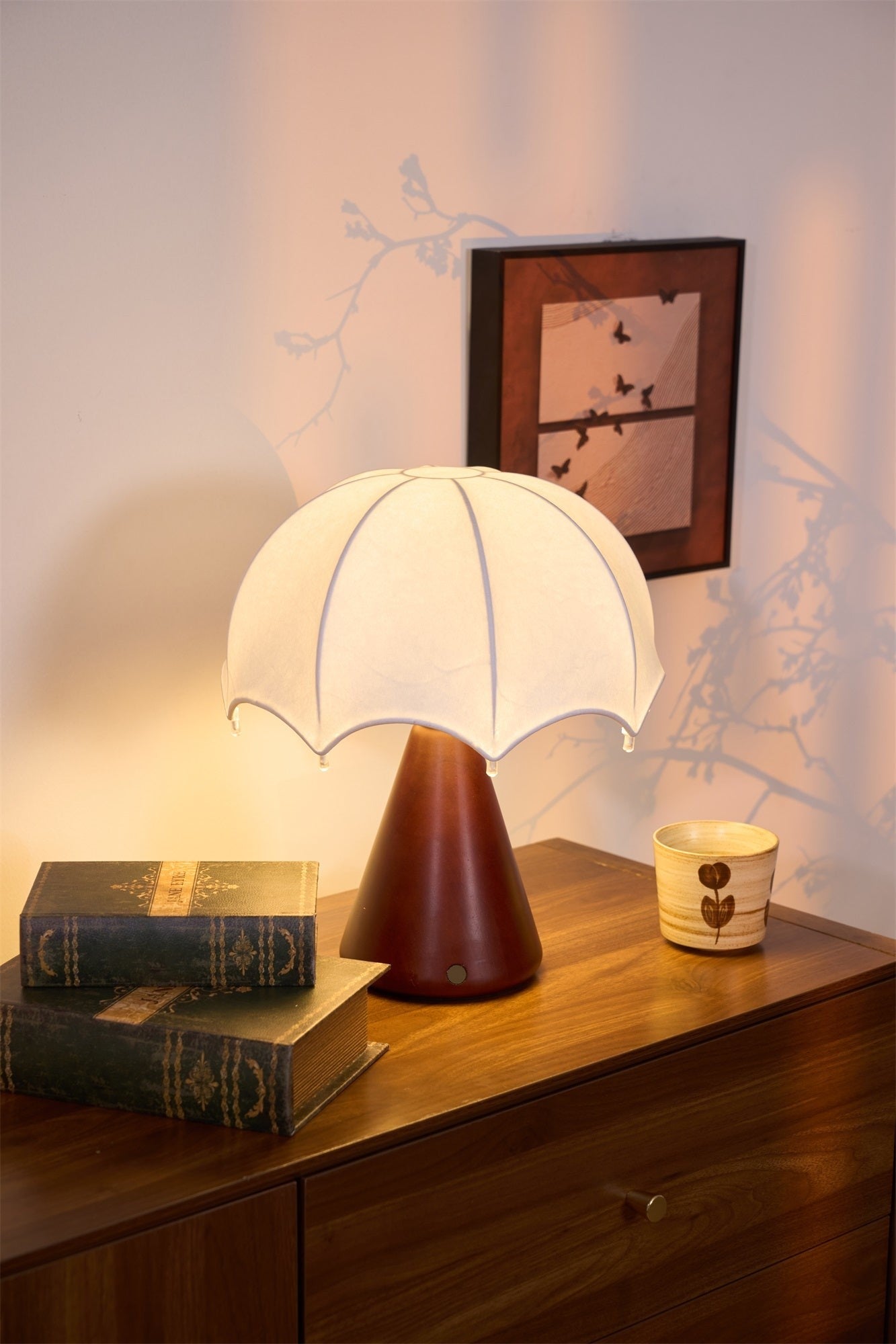 Umbrella Silk Rechargeable Table Lamp