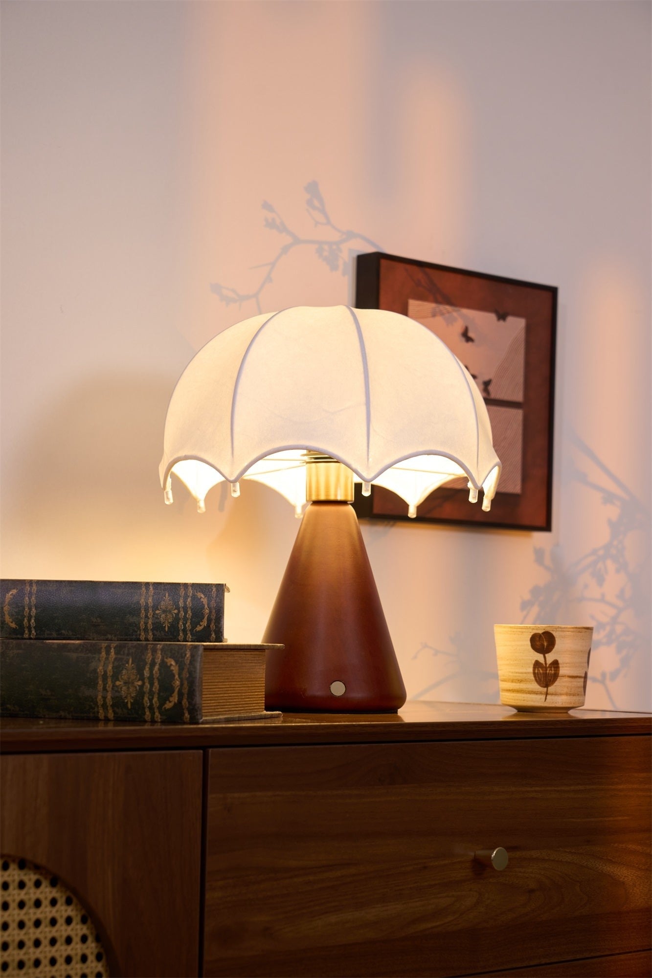 Umbrella Silk Rechargeable Table Lamp