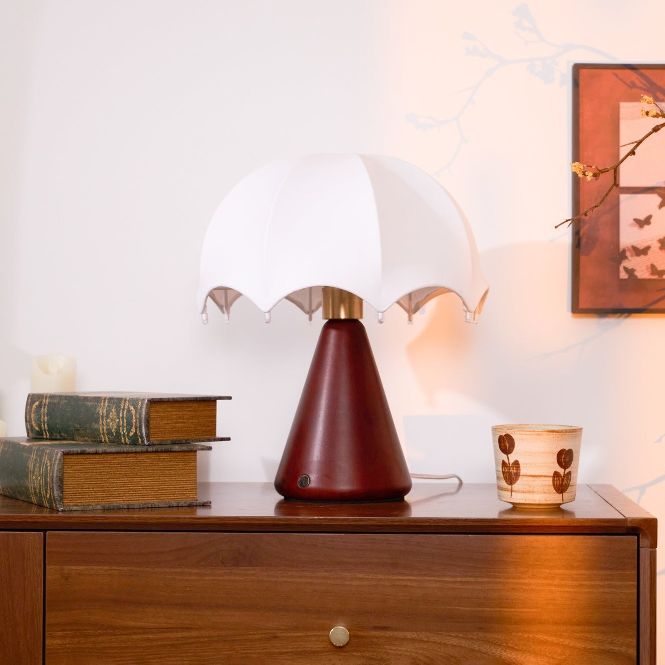 Umbrella Silk Rechargeable Table Lamp