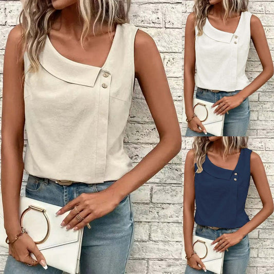 Veyra Buttoned Diagonal Vest