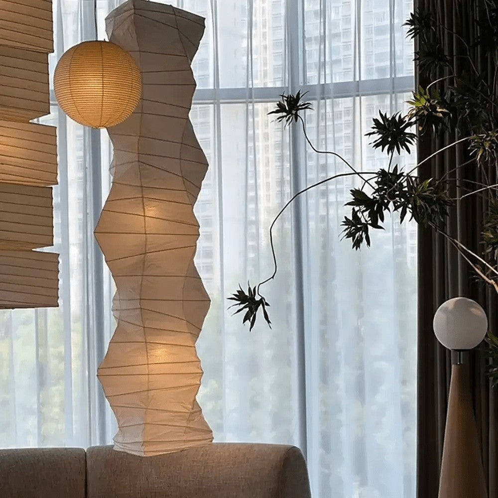 Washi Paper Sphere Pendant Light